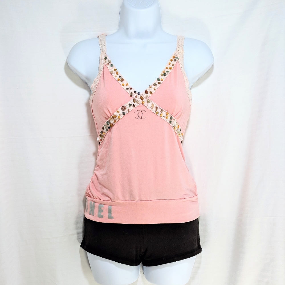 💖 Real stones CHANEL tank top